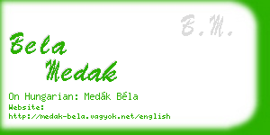 bela medak business card